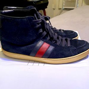 Blue Suede Authentic Gucci Sneakers